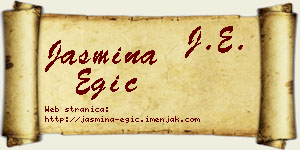 Jasmina Egić vizit kartica